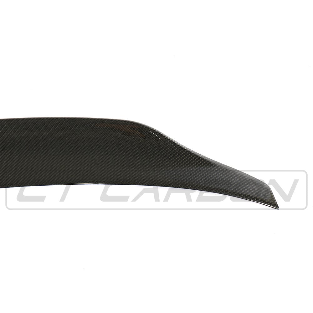 BMW 4 Series F32 Coupe 2013-2020 Carbon Fibre (Carbon Fiber) Rear Boot Trunk Spoiler Lip - PS/PSM Style Ducktail Wing - CT Carbon Bootlid Tailgate Lip - Fits 420i 428i 430i 435i 440i M Sport