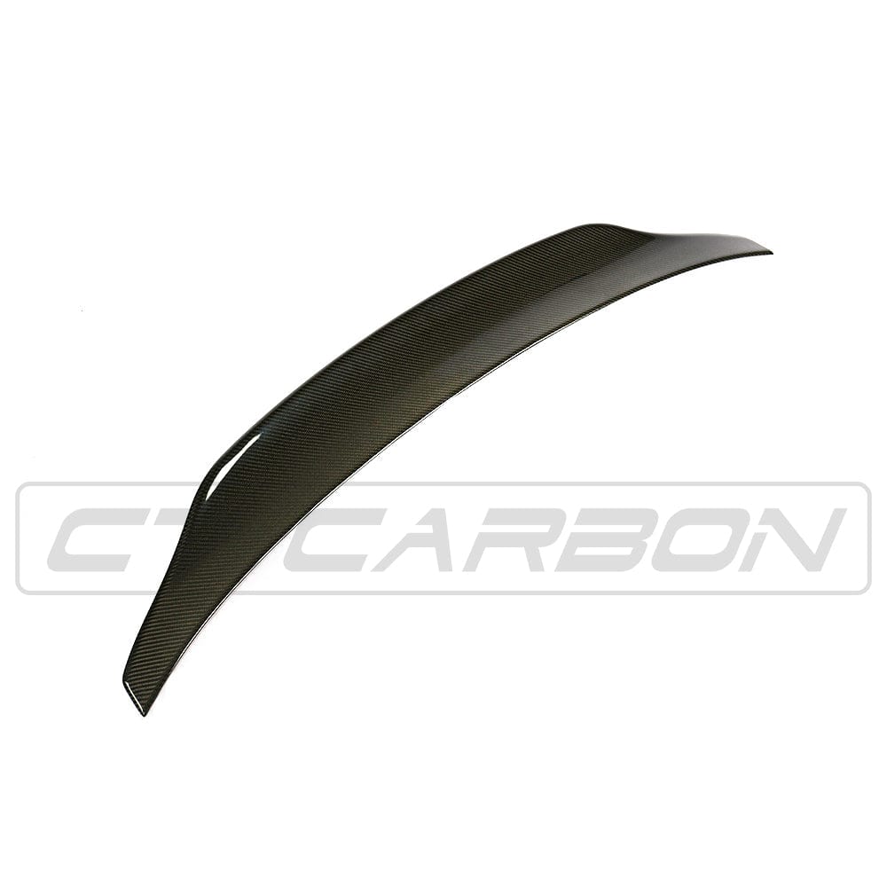BMW 4 Series F32 Coupe 2013-2020 Carbon Fibre (Carbon Fiber) Rear Boot Trunk Spoiler Lip - PS/PSM Style Ducktail Wing - CT Carbon Bootlid Tailgate Lip - Fits 420i 428i 430i 435i 440i M Sport