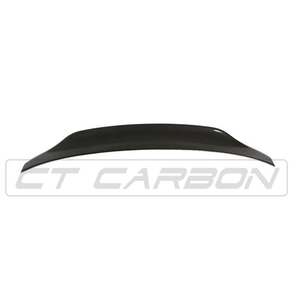 BMW 4 Series F32 Coupe 2013-2020 Carbon Fibre (Carbon Fiber) Rear Boot Trunk Spoiler Lip - PS/PSM Style Ducktail Wing - CT Carbon Bootlid Tailgate Lip - Fits 420i 428i 430i 435i 440i M Sport