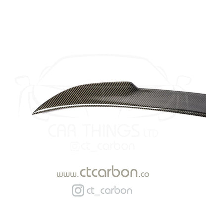 BMW M2 F87 / M2 Competition (M2C) & 2 Series F22 F23 Carbon Fibre/Carbon Fiber CS Style Rear Boot/Trunk Lip Spoiler Ducktail Decklid Wing - Coupe & Convertible 2014-2021 by CT Carbon