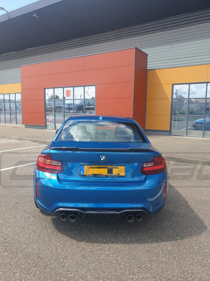 BMW M2/M2C F87 & 2 Series F22 F23 Coupe/Convertible Carbon Fibre Boot/Trunk Lip Rear Spoiler - CS Style/Look Ducktail Wing by CT Carbon (2014–2021)