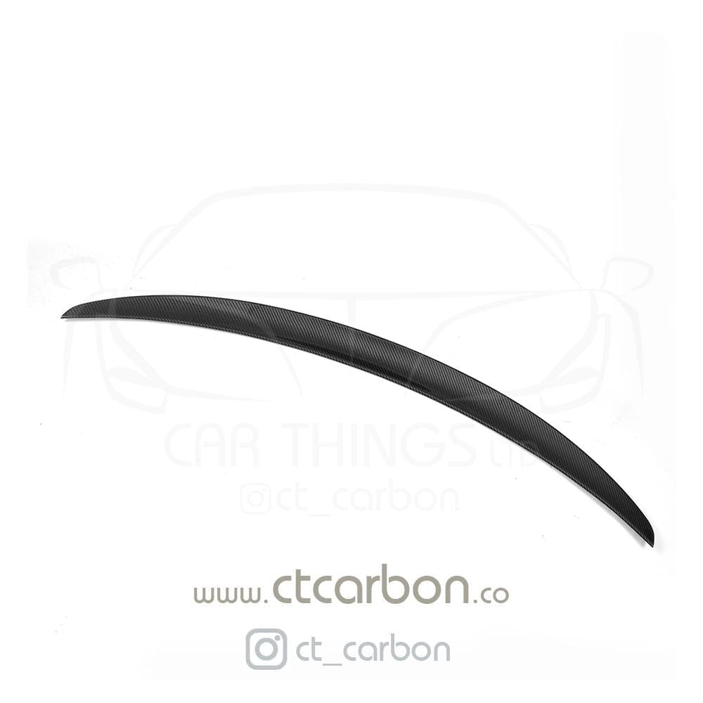 CT Carbon BMW M2/M2C M2 Competition F87 & 2 Series F22 F23 Carbon Fibre (Fiber) Boot/Trunk Lip Spoiler, M Performance MP Style Rear Wing Decklid/Tailgate Lip, 2014–2021 Coupe/Convertible, OEM+ Bootlid Rear Spoiler