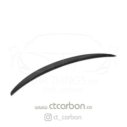 CT Carbon BMW M2/M2C M2 Competition F87 & 2 Series F22 F23 Carbon Fibre (Fiber) Boot/Trunk Lip Spoiler, M Performance MP Style Rear Wing Decklid/Tailgate Lip, 2014–2021 Coupe/Convertible, OEM+ Bootlid Rear Spoiler