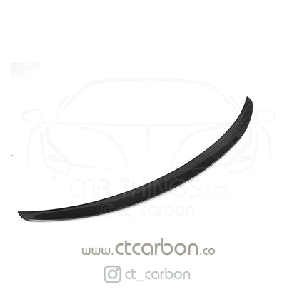 CT Carbon BMW M2/M2C M2 Competition F87 & 2 Series F22 F23 Carbon Fibre (Fiber) Boot/Trunk Lip Spoiler, M Performance MP Style Rear Wing Decklid/Tailgate Lip, 2014–2021 Coupe/Convertible, OEM+ Bootlid Rear Spoiler