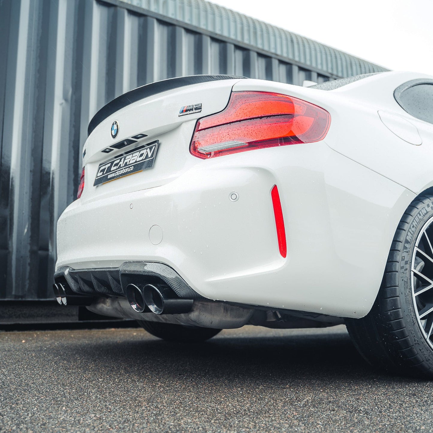CT Carbon BMW M2/M2C M2 Competition F87 & 2 Series F22 F23 Carbon Fibre (Fiber) Boot/Trunk Lip Spoiler, M Performance MP Style Rear Wing Decklid/Tailgate Lip, 2014–2021 Coupe/Convertible, OEM+ Bootlid Rear Spoiler