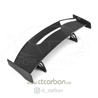 BMW M2/M2C F87, M3 F80, M4 F82 F83 Carbon Fibre/Carbon Fiber Rear Wing Spoiler – High-Rise Boot/Trunk MAD Style Track Motorsport Aero – GTS/CSL Style Performance Upgrade by CT Carbon