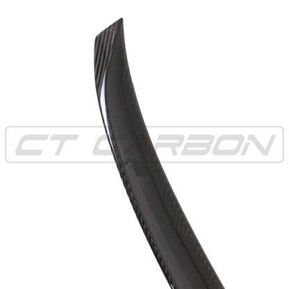 CT Carbon BMW G80 M3 & G20 3 Series Carbon Boot/Trunk/Decklid Lip Spoiler - M Performance (MP) Style OEM+ Rear Lip Wing - Pre-Preg Carbon Fibre/Fiber, High Gloss - Saloon/Sedan 2018+ / 2021+