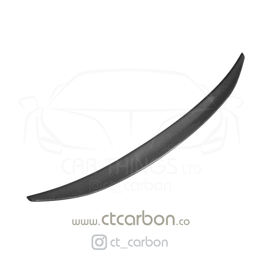 BMW M3 E92 Coupe 2007-2013 Carbon Fibre/Fiber Rear Boot/Trunk Lip Spoiler - M Performance/MP Style Gloss OEM+ - CT Carbon - Rear Wing Lip, Bootlid Spoiler Upgrade (Coupe Only)