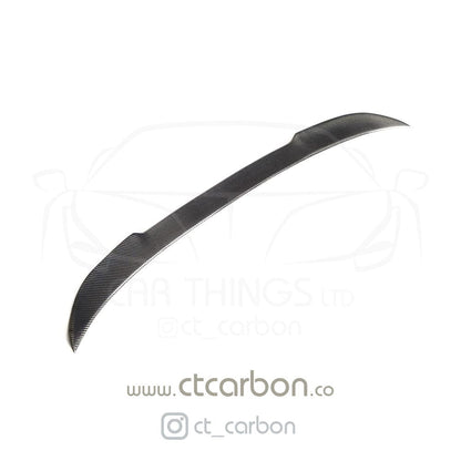 CT Carbon CS Style Rear Boot/Trunk Lip Spoiler for BMW F80 M3 (2014-2020) & F30 3 Series Sedan/Saloon (2011-2019) - Carbon Fibre CFRP Decklid/Bootlid Lip, Rear Boot Spoiler | OEM+ M Performance Look