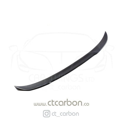 BMW F80 M3 & F30 3 Series Saloon Carbon Fibre Boot/Trunk Lip Spoiler - Rear Decklid Wing, CS Style M Performance Look, Gloss Carbon OEM+ Fit (2011–2020)