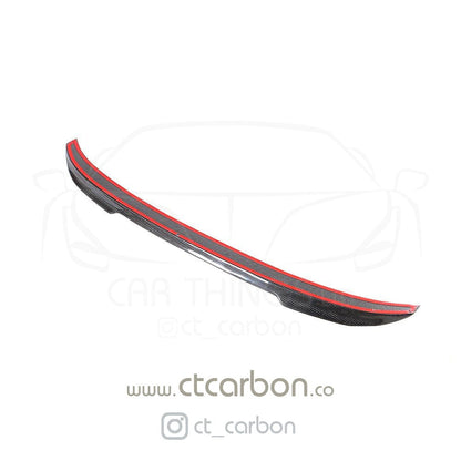 CT Carbon CS Style Rear Boot/Trunk Lip Spoiler for BMW F80 M3 (2014-2020) & F30 3 Series Sedan/Saloon (2011-2019) - Carbon Fibre CFRP Decklid/Bootlid Lip, Rear Boot Spoiler | OEM+ M Performance Look