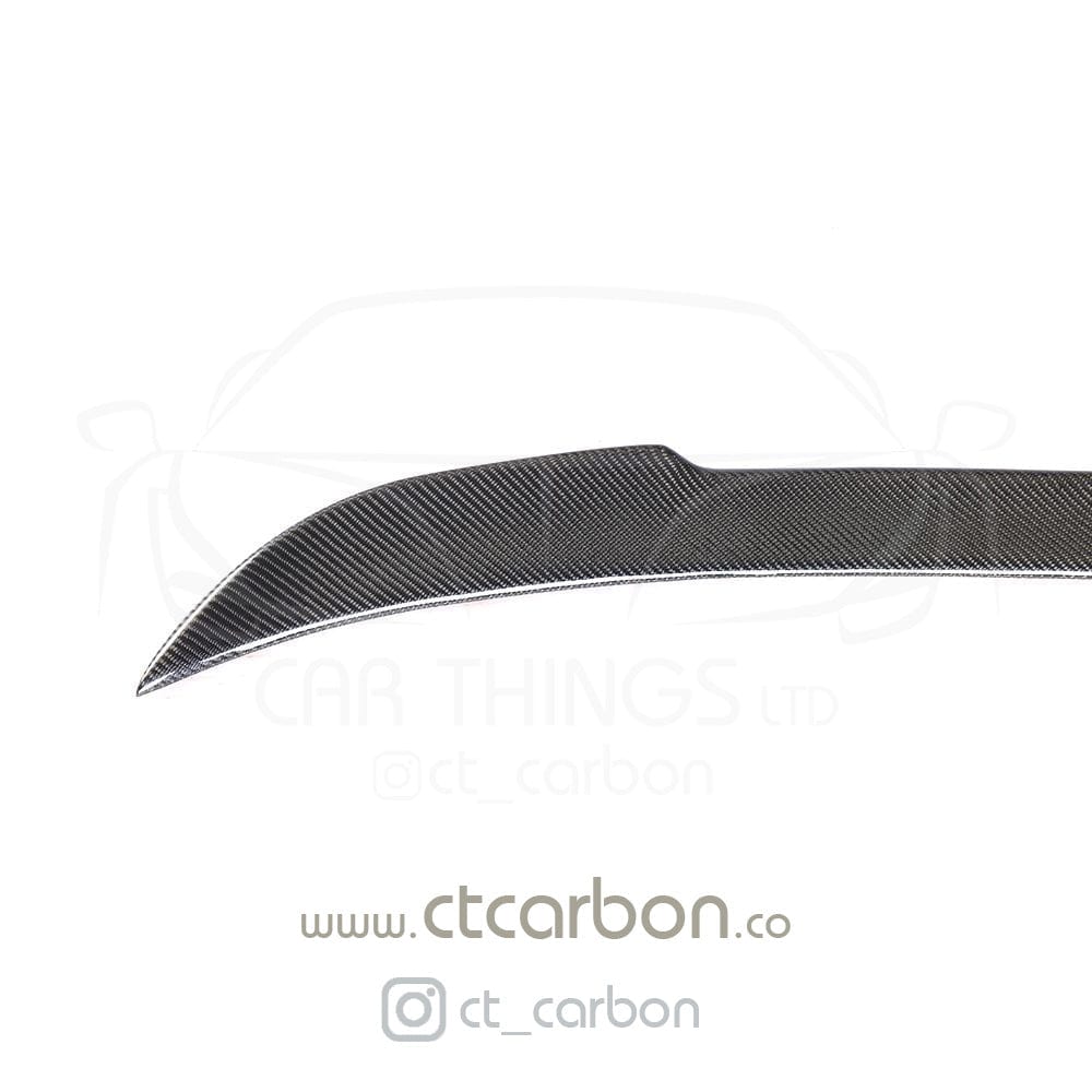 CT Carbon CS Style Rear Boot/Trunk Lip Spoiler for BMW F80 M3 (2014-2020) & F30 3 Series Sedan/Saloon (2011-2019) - Carbon Fibre CFRP Decklid/Bootlid Lip, Rear Boot Spoiler | OEM+ M Performance Look