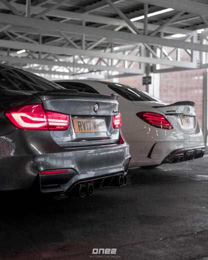 CT Carbon CS Style Rear Boot/Trunk Lip Spoiler for BMW F80 M3 (2014-2020) & F30 3 Series Sedan/Saloon (2011-2019) - Carbon Fibre CFRP Decklid/Bootlid Lip, Rear Boot Spoiler | OEM+ M Performance Look