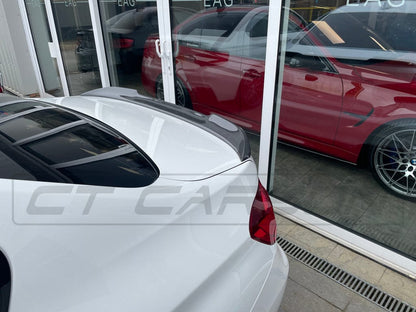 CT Carbon CS Style Rear Boot/Trunk Lip Spoiler for BMW F80 M3 (2014-2020) & F30 3 Series Sedan/Saloon (2011-2019) - Carbon Fibre CFRP Decklid/Bootlid Lip, Rear Boot Spoiler | OEM+ M Performance Look