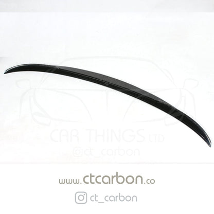 CT Carbon BMW F80 M3 & F30 3 Series Saloon/Sedan Carbon Fibre/Carbon Fiber Rear Lip Spoiler – M Performance MP Style Boot Lid Trunk Decklid Tail Spoiler (F80 2014–2020, F30 2011–2019)