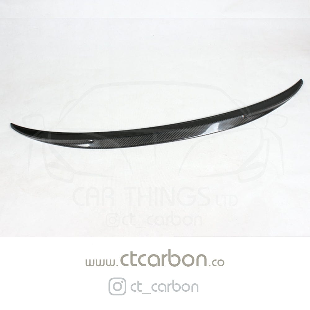CT Carbon BMW M3 F80 & 3 Series F30 Saloon/Sedan Rear Boot Trunk Lip Spoiler - Gloss Carbon Fibre/Carbon Fiber, M Performance MP Style Decklid Wing - Fits 2011-2019 F30 & 2014-2020 F80