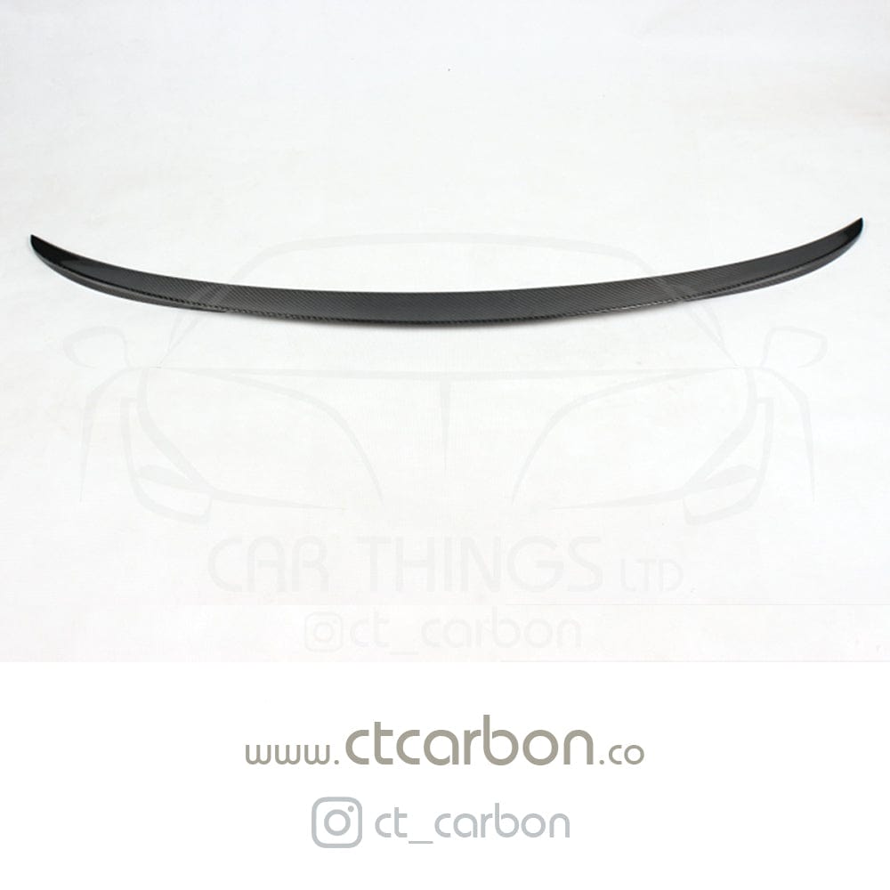 CT Carbon BMW M3 F80 & 3 Series F30 Saloon/Sedan Rear Boot Trunk Lip Spoiler - Gloss Carbon Fibre/Carbon Fiber, M Performance MP Style Decklid Wing - Fits 2011-2019 F30 & 2014-2020 F80