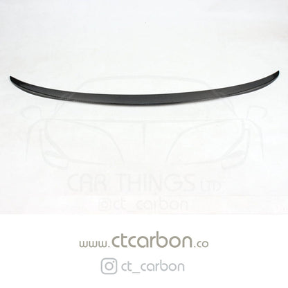 CT Carbon BMW F80 M3 & F30 3 Series Saloon/Sedan Carbon Fibre Boot Lip Spoiler, M Performance/MP Style Rear Trunk Lip Bootlid Wing (2011–2020) - Carbon Fiber OEM+ Rear Spoiler