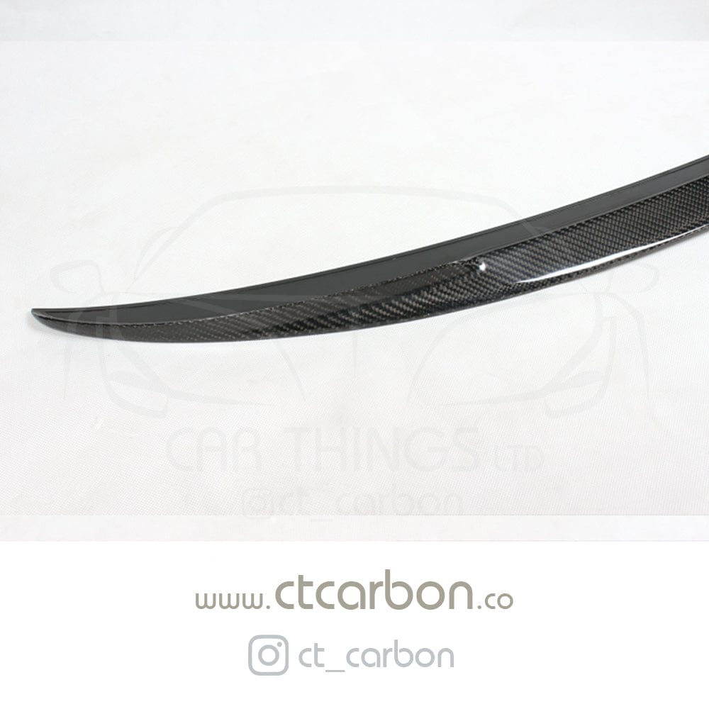 CT Carbon BMW F80 M3 & F30 3 Series Saloon/Sedan Carbon Fibre Boot Lip Spoiler, M Performance/MP Style Rear Trunk Lip Bootlid Wing (2011–2020) - Carbon Fiber OEM+ Rear Spoiler
