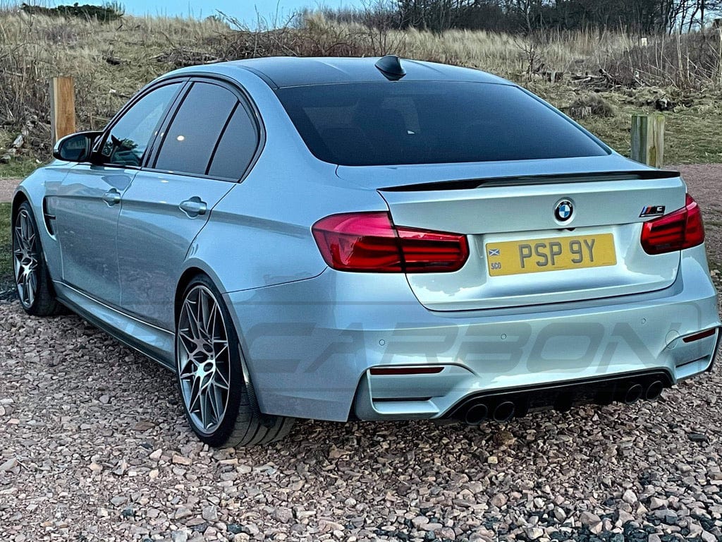 CT Carbon BMW F80 M3 & F30 3 Series Saloon/Sedan Carbon Fibre/Carbon Fiber Rear Lip Spoiler – M Performance MP Style Boot Lid Trunk Decklid Tail Spoiler (F80 2014–2020, F30 2011–2019)