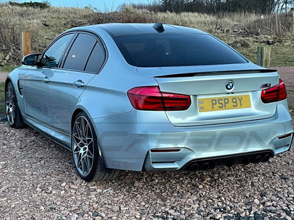 CT Carbon BMW F80 M3 & F30 3 Series Saloon/Sedan Carbon Fibre/Carbon Fiber Rear Lip Spoiler – M Performance MP Style Boot Lid Trunk Decklid Tail Spoiler (F80 2014–2020, F30 2011–2019)