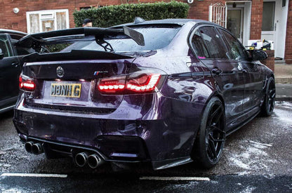 CT Carbon PSM Ducktail Boot/Trunk Lip Spoiler for BMW F80 M3 (2014-2020) & F30 3 Series Saloon/Sedan (2011-2019) – Carbon Fibre/Fiber High Kick Rear Decklid Wing Lip