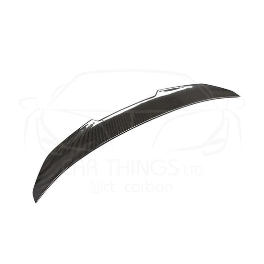 CT Carbon PSM Ducktail Boot/Trunk Lip Spoiler for BMW F80 M3 (2014-2020) & F30 3 Series Saloon/Sedan (2011-2019) – Carbon Fibre/Fiber High Kick Rear Decklid Wing Lip