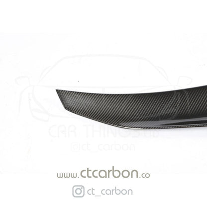 BMW M4 F82 Coupe 2014-2020 Carbon Fibre/Fiber Ducktail High Kick Trunk Boot Lip Spoiler PS Style Rear Wing Decklid – Fits F82 Only