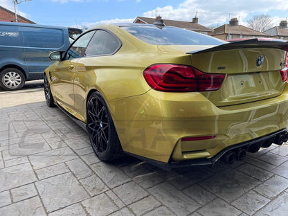 BMW M4 F82 Carbon Fibre Ducktail Spoiler - PSM/PS Style High Kick Boot Lip Trunk Spoiler Rear Wing for M4 Coupe (2014-2020) - Carbon Fiber Rear Lip Aero Upgrade