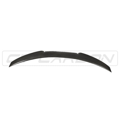 BMW M4 F82 Carbon Fiber Rear Boot/Trunk Lip Spoiler – M Performance Style Decklid/Tailgate Wing | Gloss Carbon OEM+ | 2014-2020 Coupe | CT Carbon