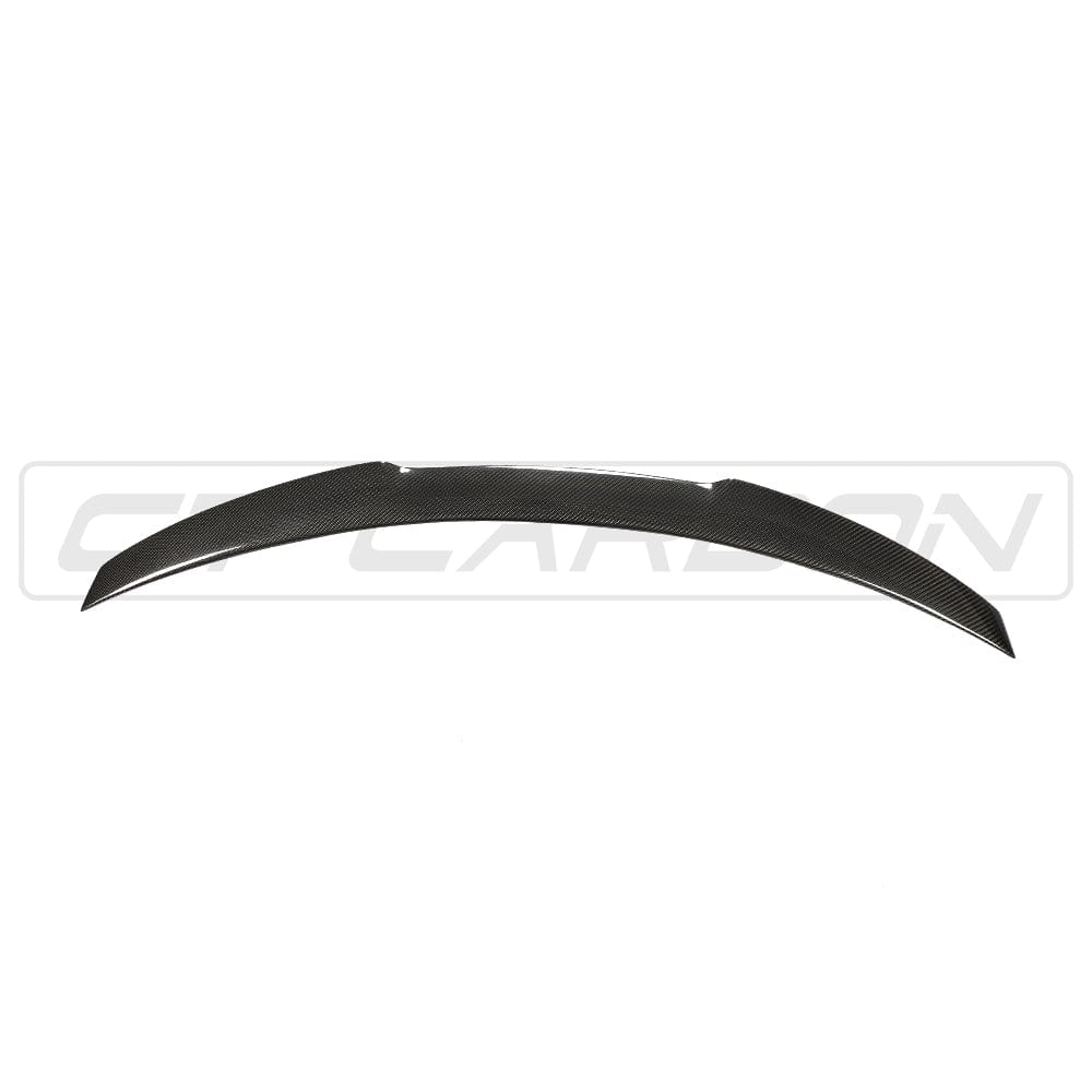 BMW M4 F82 Rear Boot/Trunk Lip Spoiler – Carbon Fibre (Carbon Fiber) Decklid Wing, M Performance MP Style Ducktail, Gloss OE Look – 2014-2020 Coupe – CT Carbon