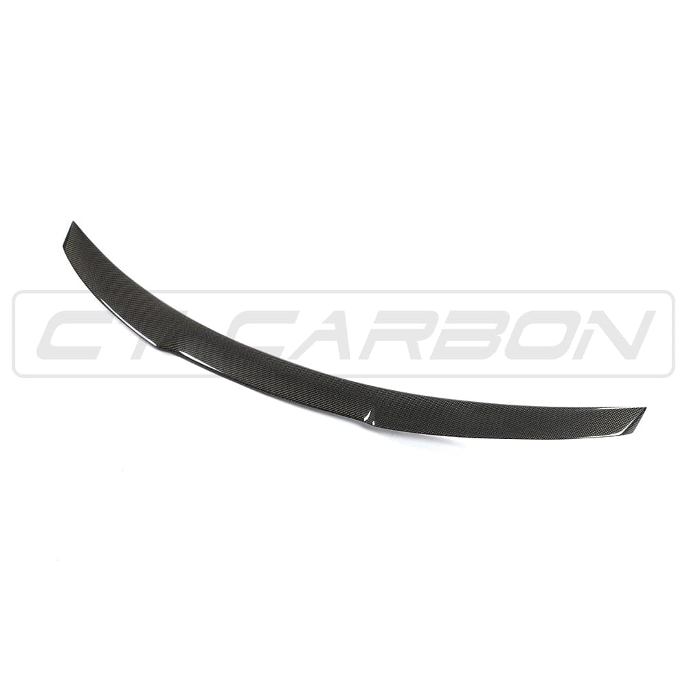 BMW M4 F82 Rear Boot/Trunk Lip Spoiler – Carbon Fibre (Carbon Fiber) Decklid Wing, M Performance MP Style Ducktail, Gloss OE Look – 2014-2020 Coupe – CT Carbon