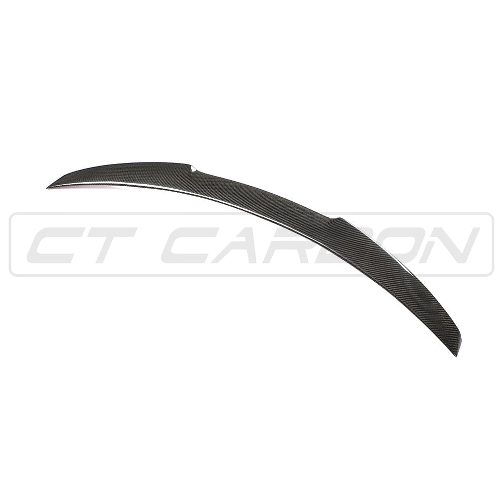 BMW M4 F82 Carbon Fiber Rear Boot/Trunk Lip Spoiler – M Performance Style Decklid/Tailgate Wing | Gloss Carbon OEM+ | 2014-2020 Coupe | CT Carbon
