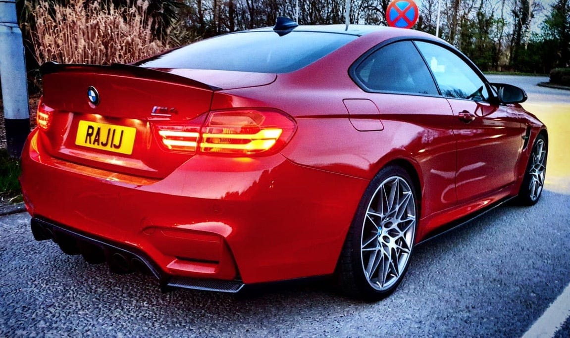 BMW M4 F82 Rear Boot/Trunk Lip Spoiler – Carbon Fibre (Carbon Fiber) Decklid Wing, M Performance MP Style Ducktail, Gloss OE Look – 2014-2020 Coupe – CT Carbon