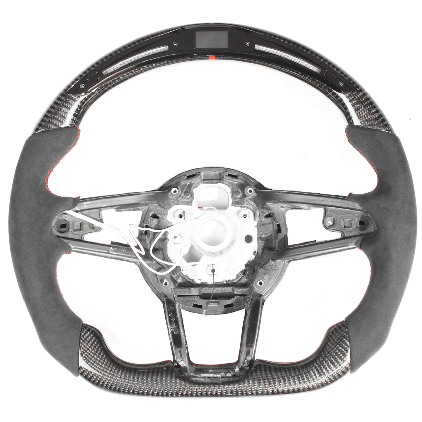 CT Carbon Alcantara Carbon Fibre/Fiber Steering Wheel for Audi R8 Gen 2 (2016–2022) V10 – LED Shift/Rev Lights & Digital Display – Aftermarket Performance Replacement, Motorsport Style Interior Upgrade Retrofit UK