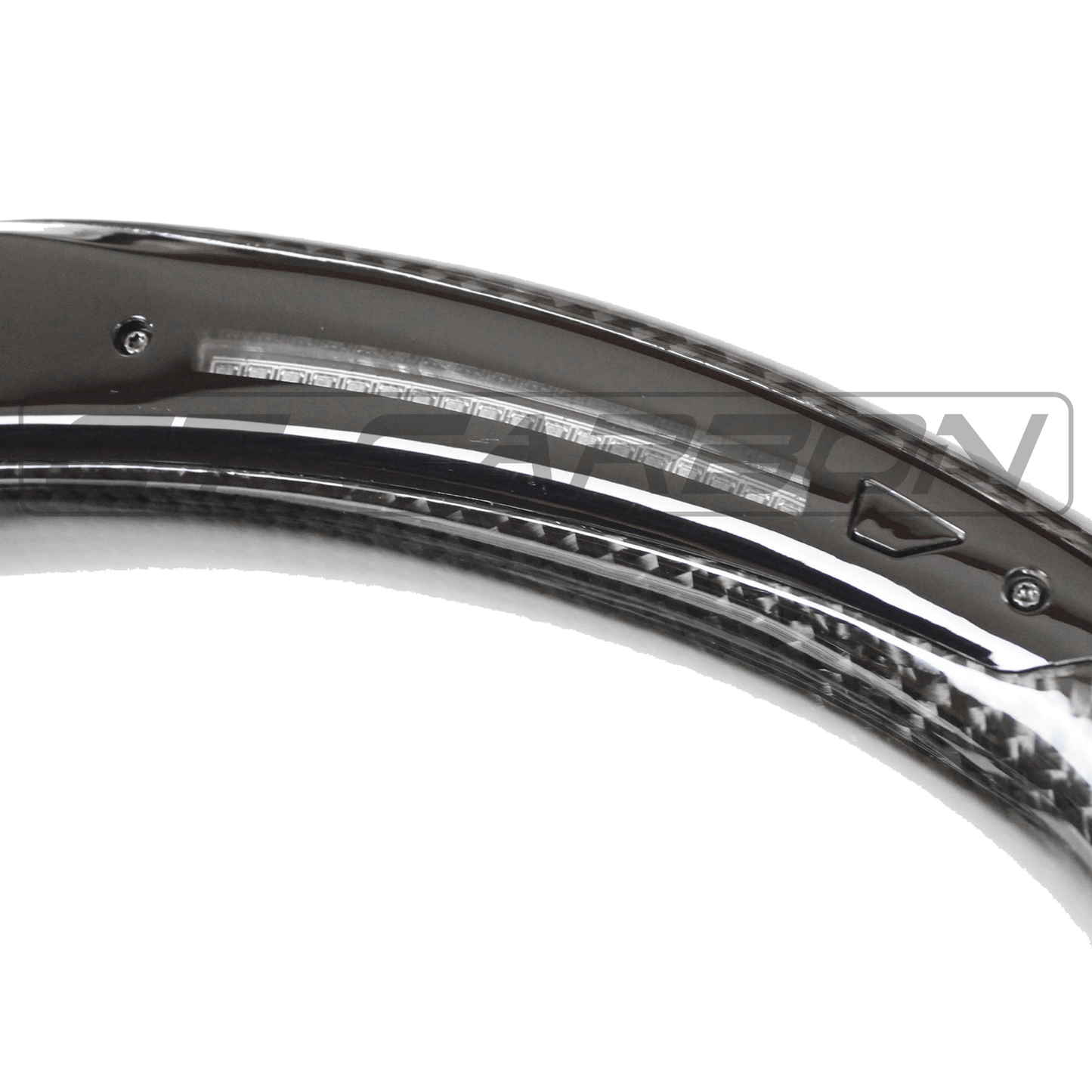 Audi R8 Gen 2 4S (2016-2022) Carbon Fibre/Carbon Fiber Alcantara Flat-Bottom Steering Wheel with LED Shift Lights & Digital Display – CT Carbon Aftermarket Performance Upgrade Replacement R8 V10 UK