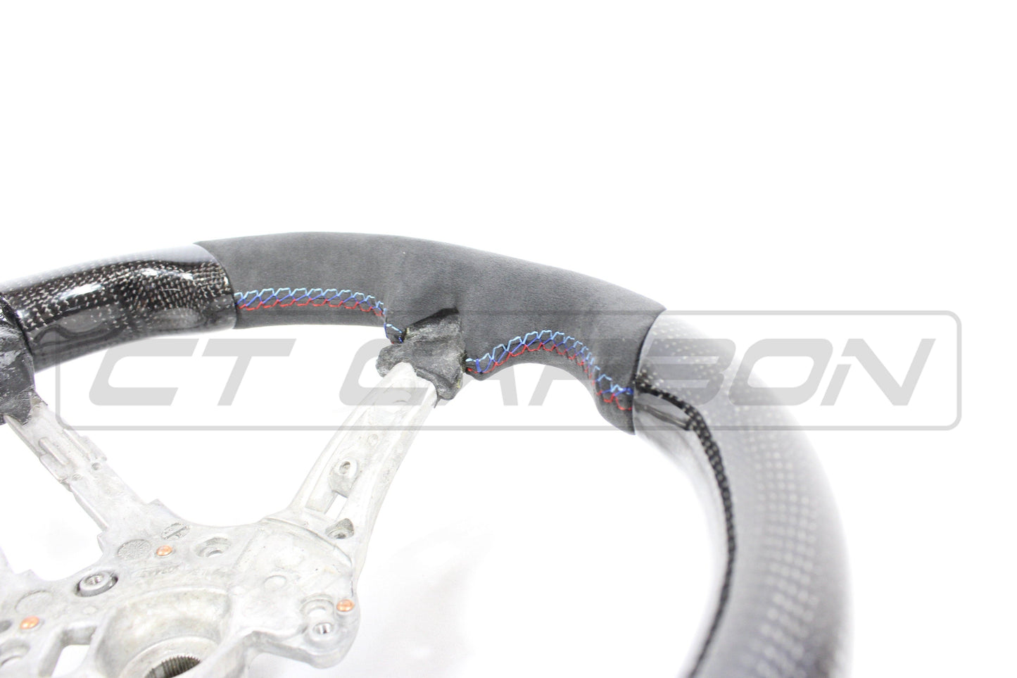 BMW F-Series M Performance Style Carbon Fibre Alcantara D-Shape Flat Bottom Steering Wheel | F87 M2/M2C, F80 M3, F82/F83 M4, F30/F31 3 Series, F32/F33 4 Series, F20/F21 1 Series, F22/F23 2 Series, F15 X5, F16 X6, F85 X5M, F86 X6M | Carbon Fiber