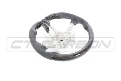 BMW F-Series Performance Steering Wheel – Carbon Fibre & Alcantara Suede, Flat-Bottom D-Shape, OEM Core Upgrade – Fits F87 M2/M2C, F80 M3, F82 F83 M4, F30 F31 3 Series, F32 F33 4 Series, F20 F21 1 Series, F22 F23 2 Series, F15 X5, F16 X6, F85 X5M, F86 X6M