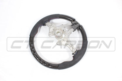 BMW F-Series Carbon Fibre (Carbon Fiber) & Alcantara Suede Steering Wheel - M Performance Style OEM Core Replacement Upgrade Retrofit | F87 M2/M2 Competition, F80 M3, F82/F83 M4, F20/F21, F22/F23, F30/F31, F32/F33, F15/F85 X5, F16/F86 X6