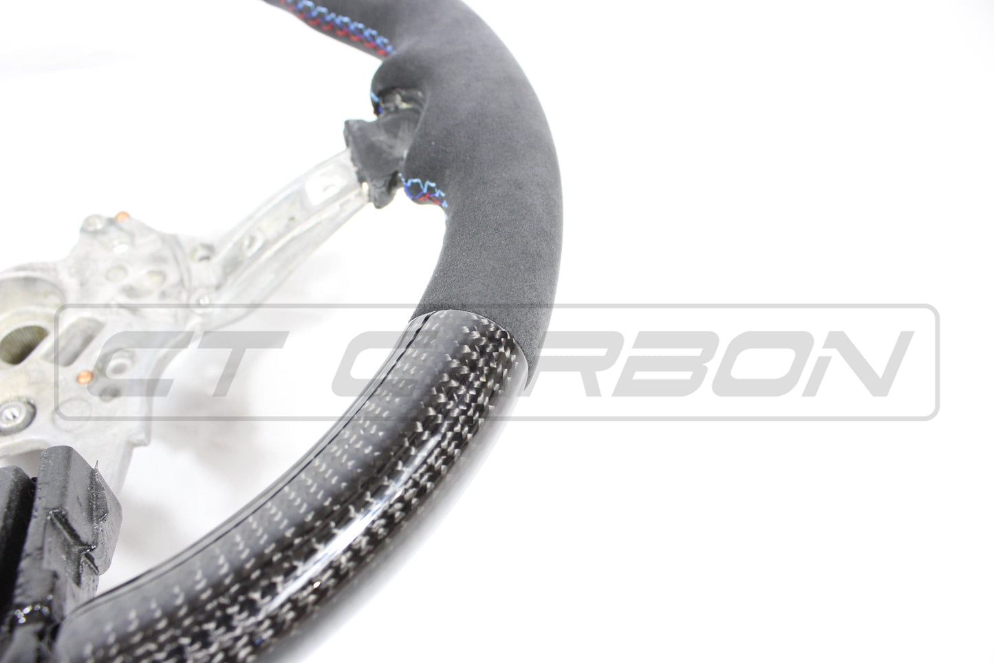 BMW F-Series Carbon Fibre (Carbon Fiber) & Alcantara Suede Steering Wheel - M Performance Style OEM Core Replacement Upgrade Retrofit | F87 M2/M2 Competition, F80 M3, F82/F83 M4, F20/F21, F22/F23, F30/F31, F32/F33, F15/F85 X5, F16/F86 X6