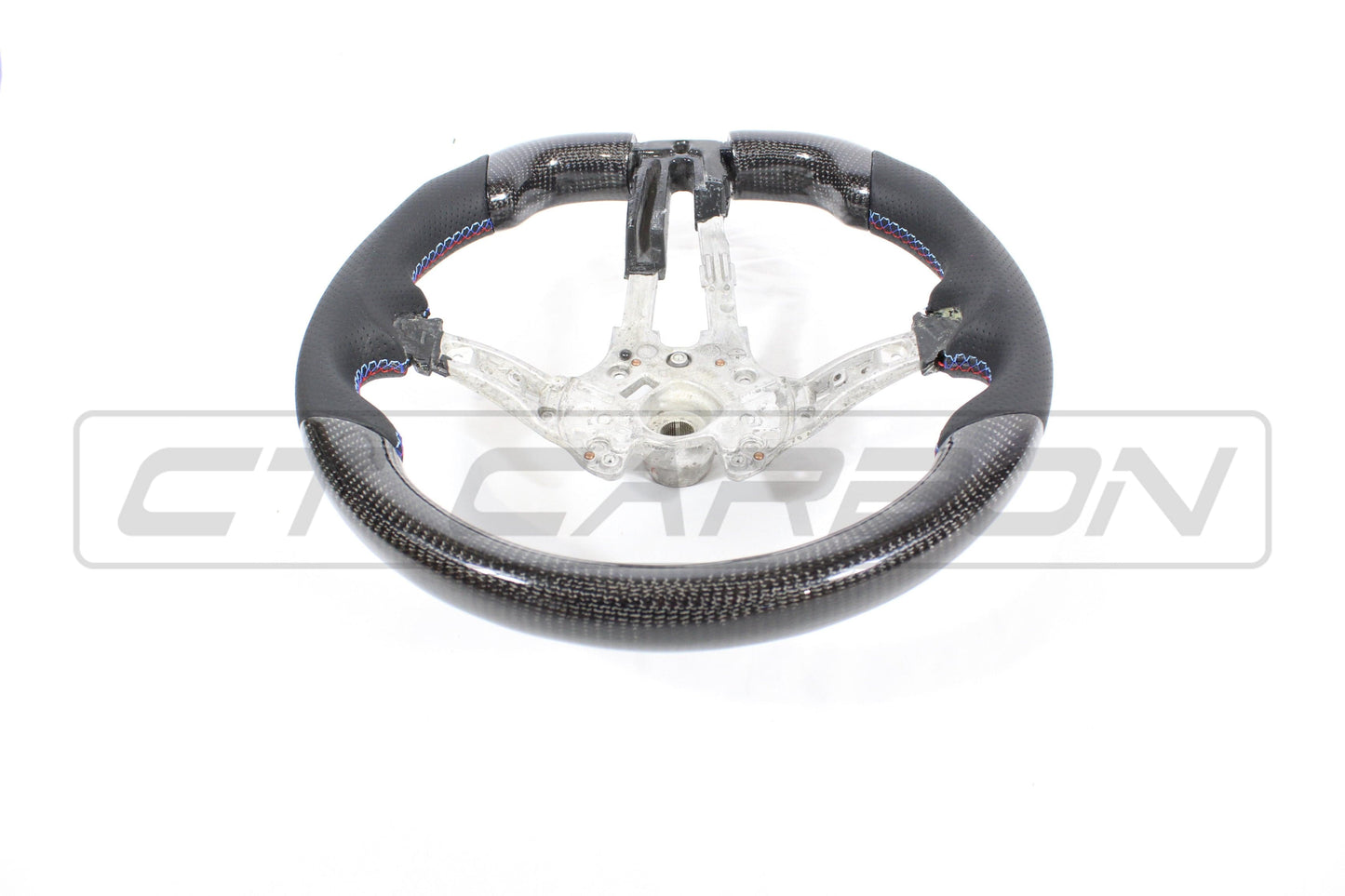 BMW FXX CARBON FIBRE / LEATHER FLAT BOTTOM STEERING WHEEL