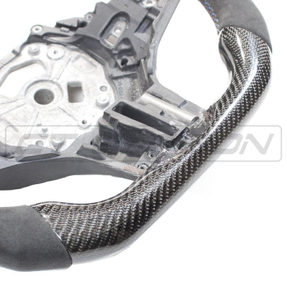 BMW G-Series G-Chassis Custom Steering Wheel - Carbon Fibre & Alcantara Suede, Flat Bottom D-Shape/D-Cut, M Sport Style | CT Carbon Bespoke Performance Wheel Upgrade for Gxx (G20 G21 G22 G30 G31 G80 G82 G87)