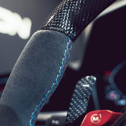 BMW G-Series (Gxx) Carbon Fibre & Alcantara Steering Wheel - Custom M Performance/M Sport Style Upgrade by CT Carbon | Fits G20 G21 G22 G30 G11 G15 G80 G82 | OEM+ Replacement Sport Rim, Flat-Bottom & 12 o'clock Marker