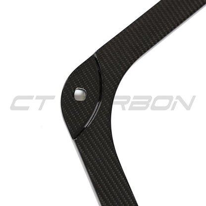CT Carbon Prepreg Carbon Fibre/Fiber Front Upper Strut Brace/Bar for BMW M2 M3 M4 G-Series (G87 G80 G81 G82 G83, S58) - Tower Brace Shock Tower Cross Brace Engine Bay Under Bonnet OEM+ Direct Fit