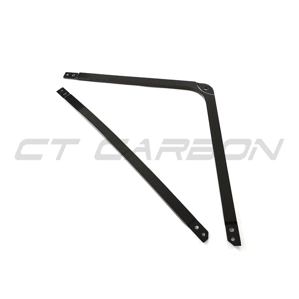CT Carbon Prepreg Carbon Fibre/Fiber Front Upper Strut Brace/Bar for BMW M2 M3 M4 G-Series (G87 G80 G81 G82 G83, S58) - Tower Brace Shock Tower Cross Brace Engine Bay Under Bonnet OEM+ Direct Fit
