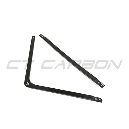 CT Carbon Prepreg Carbon Fibre/Fiber Front Upper Strut Brace/Bar for BMW M2 M3 M4 G-Series (G87 G80 G81 G82 G83, S58) - Tower Brace Shock Tower Cross Brace Engine Bay Under Bonnet OEM+ Direct Fit