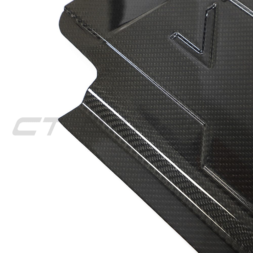 CT Carbon BMW M2 M3 M4 G87 G80 G81 G82 G83 Carbon Fibre/Fiber Slam Panel Cover – Upper Radiator Top Cover, Radiator Shroud, Core Support Lock Carrier Bonnet Latch Engine Bay Trim – G8X S58 2x2 Twill Pre-Preg
