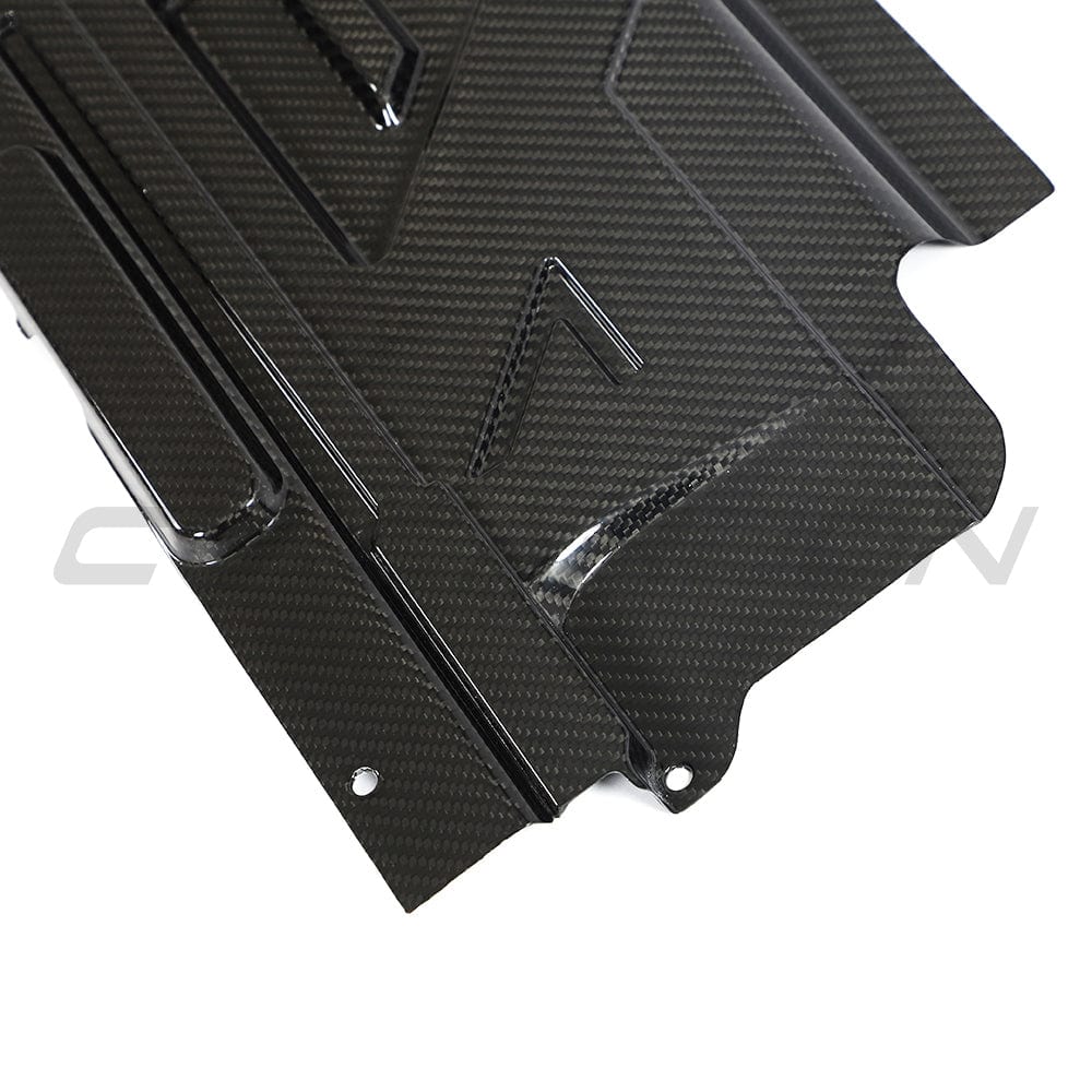 CT Carbon BMW M2 M3 M4 G87 G80 G81 G82 G83 Carbon Fibre/Fiber Slam Panel Cover – Upper Radiator Top Cover, Radiator Shroud, Core Support Lock Carrier Bonnet Latch Engine Bay Trim – G8X S58 2x2 Twill Pre-Preg