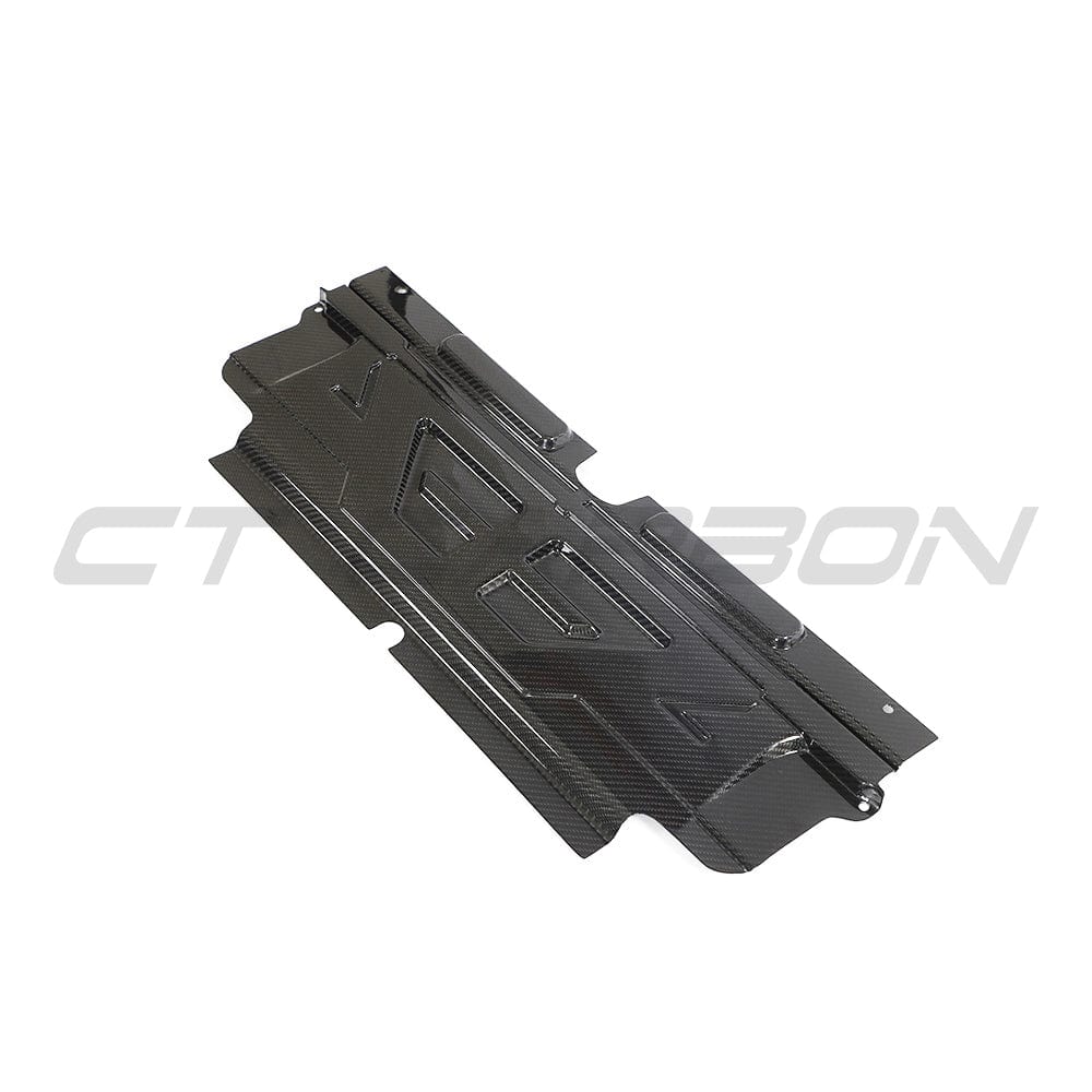 CT Carbon BMW M2 M3 M4 G87 G80 G81 G82 G83 Carbon Fibre/Fiber Slam Panel Cover – Upper Radiator Top Cover, Radiator Shroud, Core Support Lock Carrier Bonnet Latch Engine Bay Trim – G8X S58 2x2 Twill Pre-Preg