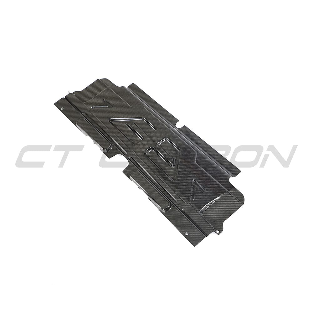CT Carbon BMW M2 M3 M4 G87 G80 G81 G82 G83 Carbon Fibre/Fiber Slam Panel Cover – Upper Radiator Top Cover, Radiator Shroud, Core Support Lock Carrier Bonnet Latch Engine Bay Trim – G8X S58 2x2 Twill Pre-Preg